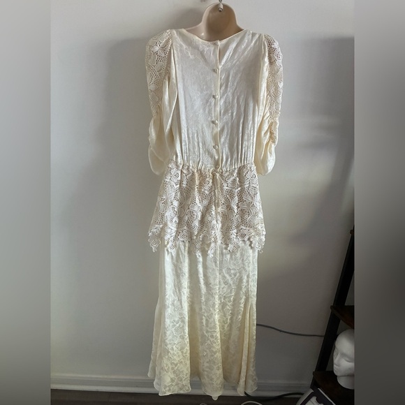 Vintage Lillie Rubin x Capriccio by Digna 80’s Silk Gown USA Made Wedding 8 - Picture 7 of 16